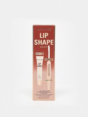 Makeup Revolution Shape Kit 3 in 1 Kit for Lips Color Brown Nude
